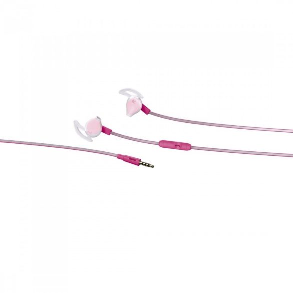Hama Reflective sport fülhallgató mikrofonnal - pink (177019)