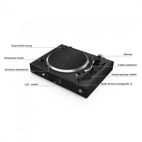 Hama TT3000RBT Digitalizáló/LP/USB/SD/FM/BT lemezjátszó (54221)
