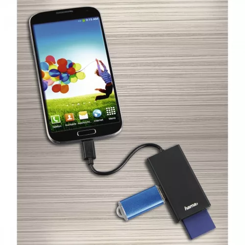 Hama USB Type-C kártyaolvasó, USB HUB, OTG adapter (54144)