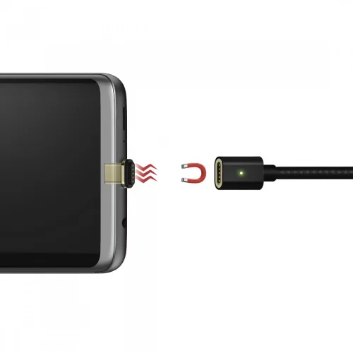 Hama USB Type-C adatkábel mágneses csatlakozóval - 1m (178374)