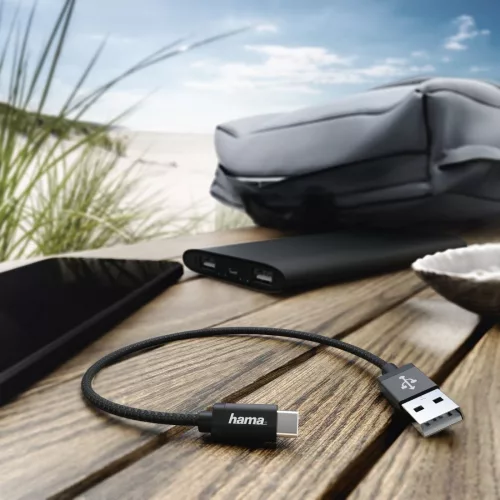 Hama USB Type-C rövid, 20cm adatkábel (178281)