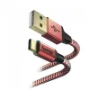 Hama USB Type-C Reflective piros adatkábel (178296)