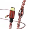 Hama USB Type-C Reflective piros adatkábel (178296)