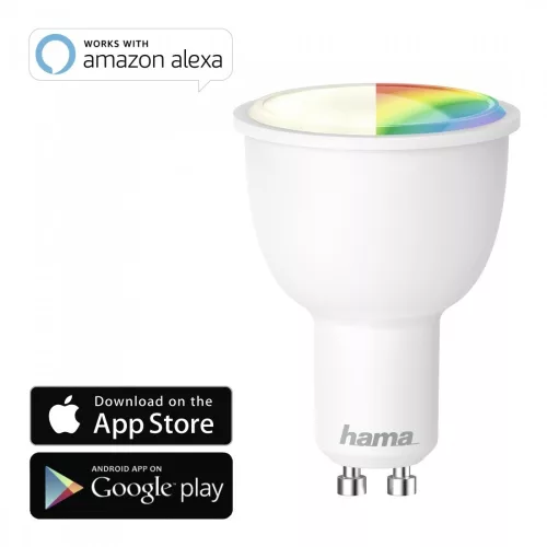 Hama Wi-Fi SMART LED izzó (GU10, 4.5 W, RGB, szabályozható) (176532)