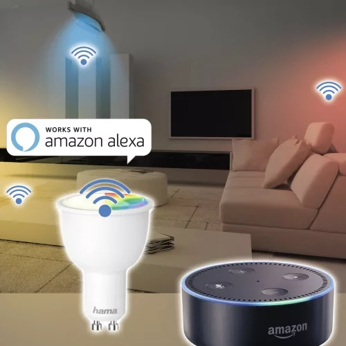 Hama Wi-Fi SMART LED izzó (GU10, 4.5 W, RGB, szabályozható) (176532)
