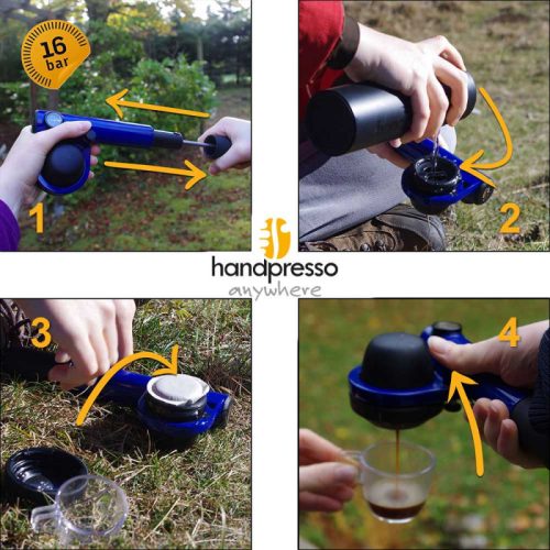Handpresso WILD HYBRID KÉZI kávéfőző ese pod őrült kávé kompatibilis
