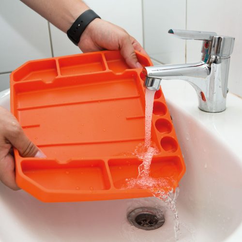 Handy Gumi szerszámos tálca tárolórekeszekkel - vonalzóval - 26 x 23,5 x 2,5 cm (11985B)