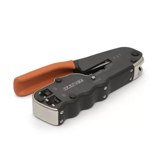 Handy krimpelő- blankoló- vágófogó RJ-11, RJ-12, RJ-45-höz (10177)
