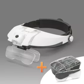   Handy fejpántos nagyító LED világítással, dupla lencsével (10794A)