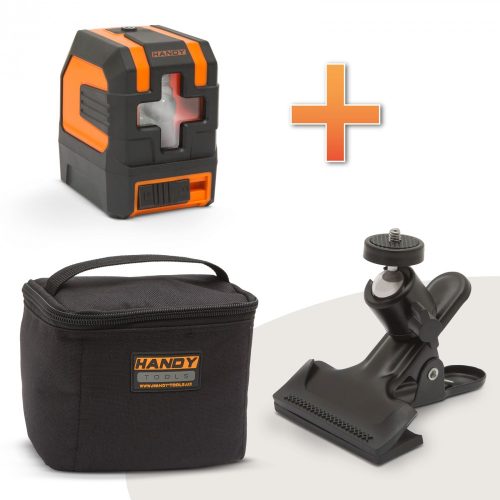 Handy lézeres szintező hordtáskával és csipesszel (10051)