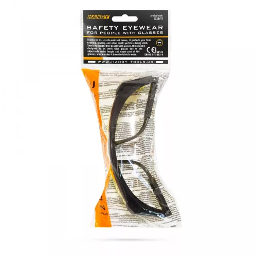 Handy Professzionális védőszemüveg szemüvegeseknek UV védelemmel - sárga (10384YE)