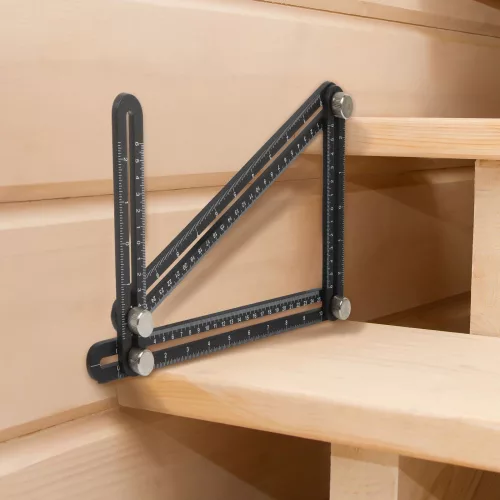 Handy fém szögmásoló, négyoldalú vonalzó (10999)