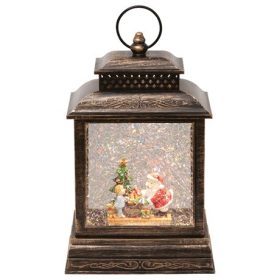   Home by Somogyi LTN 16 lámpás vízkeveréses csillámokkal mikulással