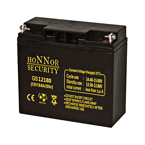 Honnor GS12180 12V 18Ah zselés ólom akkumulátor gondozásmentes