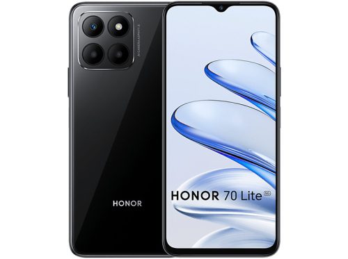 Honor 70 LITE 4/128GB DS, FEKETE mobiltelefon