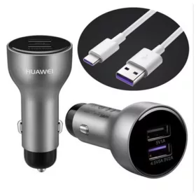   Huawei AP31 CAR QUICK CHARGER WITH CABLE, GREY autós töltő