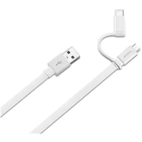 Huawei AP55S microUSB és USB Type-C kábel - fehér