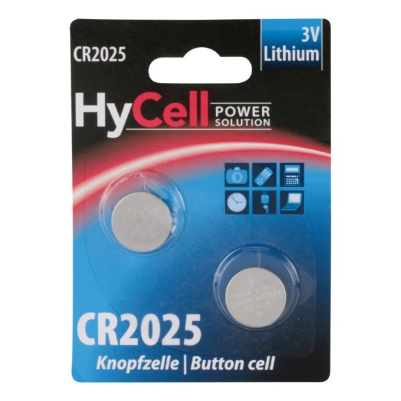 Hycell CR2025 3V lítium gombelem 2db/csomag