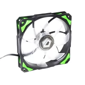   ID-COOLING PL-12025-G id-cooling cooler 12cm - pl-12025-g (14-35db, max. 120,96 m3/h, 4pin csatlakozó, pwm, zöld led)