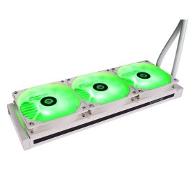   ID-COOLING AURAFLOW X 360 SNOW id-cooling cpu water cooler - auraflow x 360 snow (18-35,2db; max. 126,57 m3/h; 4pin csatlakozó, 3x12cm, pwm)