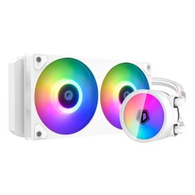   ID-COOLING ICEFLOW 240 ARGB SNOW id-cooling cpu water cooler - iceflow 240 argb snow  (16-31,5db; max. 2x95 m3/h; 2x12cm)