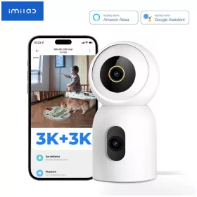   Imilab C30 Dual 3K+3K okos WiFi biztonsági kamera + hálózati adapter