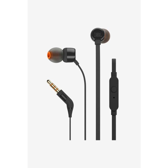 JBL T110BLK fekete fülhallgató headset 
