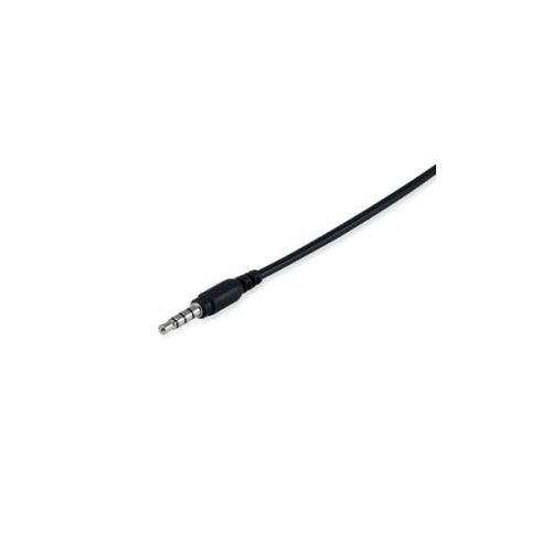 Equip-Life Fejhallgató - 245302 (3.5 mm Jack, hangerő szabályzó, rugalmas mikrofon, 2m kábel, fekete)