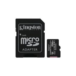   Kingston 256GB SD micro Canvas Select Plus (SDXC Class 10 A1) (SDCS2/256GB) memória kártya adapterrel