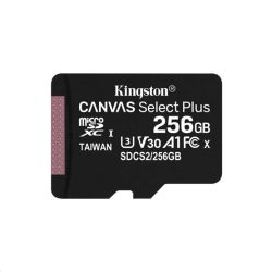   Kingston 256GB SD micro Canvas Select Plus (SDXC Class 10 A1) (SDCS2/256GBSP) memória kártya