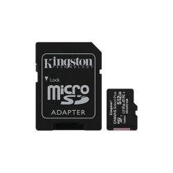   Kingston 512GB SD micro Canvas Select Plus (SDXC Class 10 A1) (SDCS2/512GB) memória kártya adapterrel