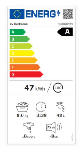 LG F4X1008NWK szabadonálló elöltöltős mosógép 8 kg