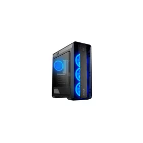   Rampage Számítógépház - Prestige (fekete; ablakos; ATX; alsó táp; 4x120mm LED; 1xUSB3.0 + 2xUSB2.0, I/O; porszűrő)