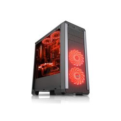   Rampage Számítógépház - Pulsar (fekete; ablakos; ATX; alsó táp; 3x120mm; 2xUSB3.0 + 2xUSB2.0, I/O; porszűrő)