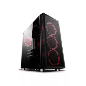   Rampage Számítógépház - RMC2019 JOYANCE RGB (fekete; ablakos; ATX; alsó táp; 4x120mm; 1xUSB3.0 + 2xUSB2.0, I/O;porszűrő)