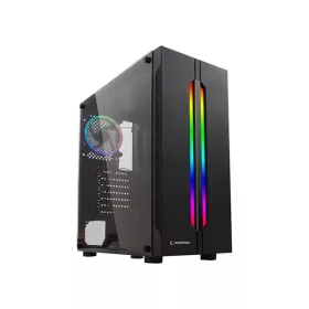   Rampage Számítógépház - SPECTRA RGB (fekete; ablakos; ATX; alsó táp; 2x120mm; 1xUSB3.0 + 2xUSB2.0, I/O; porszűrő)