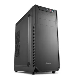   Sharkoon Számítógépház - VS7 (fekete; alsó táp; ATX,mATX; mITX; 2xUSB3.0; I/O; 2x120mm ventillátor)