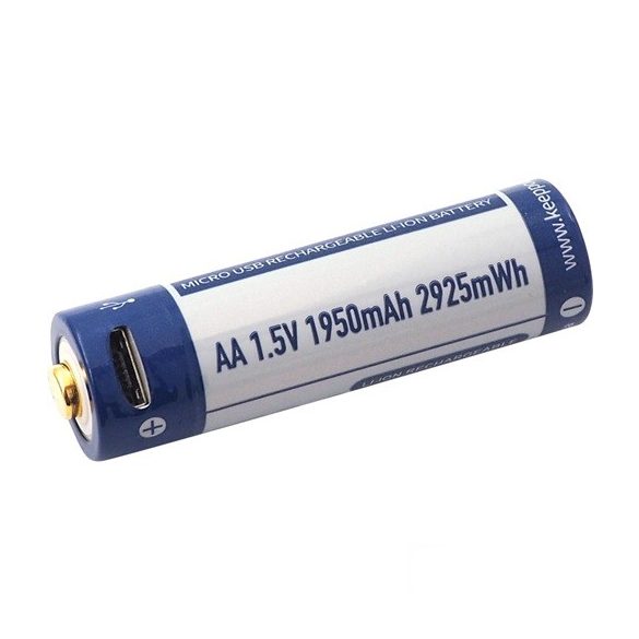 KeepPower AA 1,5V 1950mAh védett Li-ion akkumulátor USB
