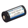 KeepPower CR123 3.7V 700mAh Li-Ion akkumulátor védelemmel, tartóval
