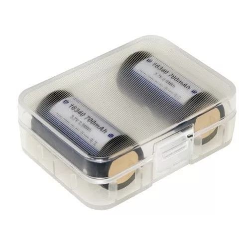 KeepPower CR123 3.7V 700mAh Li-Ion akkumulátor védelemmel, tartóval