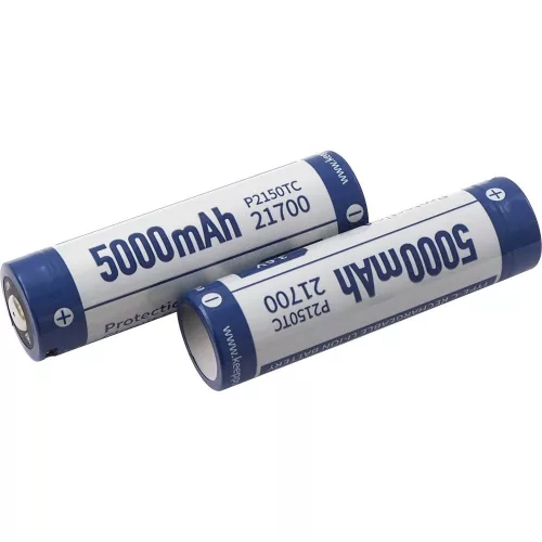 KeepPower 21700 3,7V 5000mAh védett Li-ion akkumulátor USB