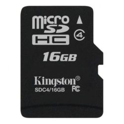 Kingston MicroSDHC 16GB Class 4 SDC4/16GBSP memóriakártya