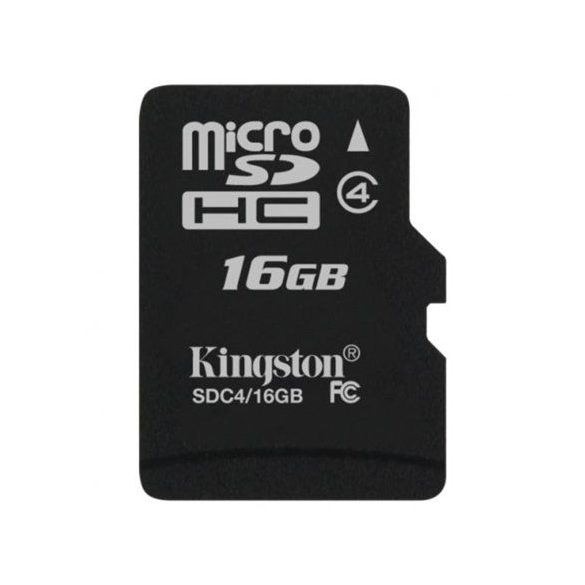Kingston MicroSDHC 16GB Class 4 SDC4/16GBSP memóriakártya