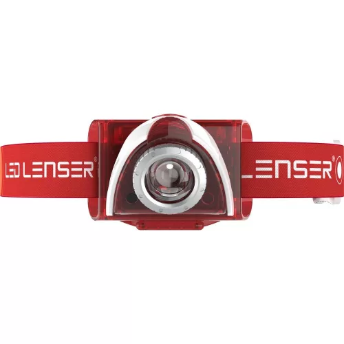 LEDLENSER SEO5 fejlámpa piros 180lm