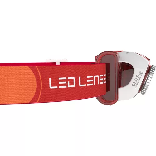 LEDLENSER SEO5 fejlámpa piros 180lm