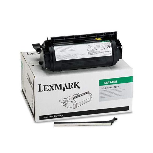 Lexmark (Optra T630) 12A7460 fekete eredeti toner