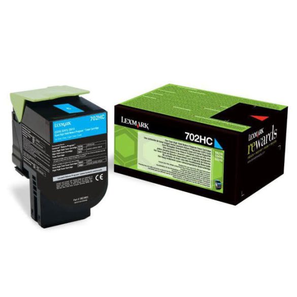 Lexmark (702HC) 70C2HC0 kék eredeti toner