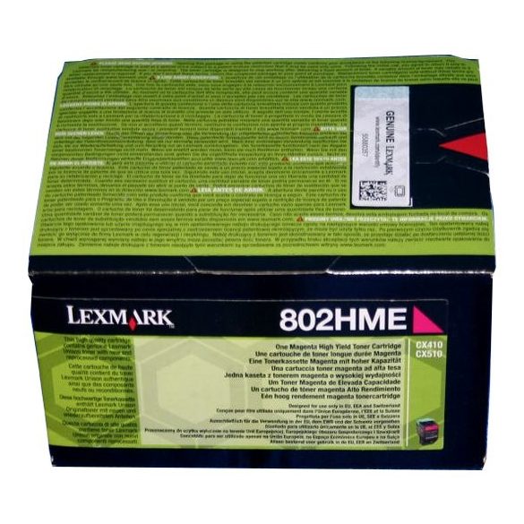 Lexmark (CX410/510) 80C2HME magenta eredeti toner