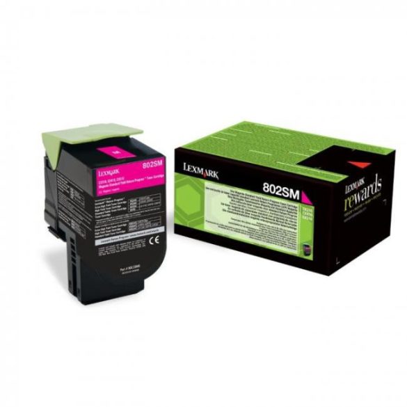 Lexmark (802SM) 80C2SM0 magenta eredeti toner