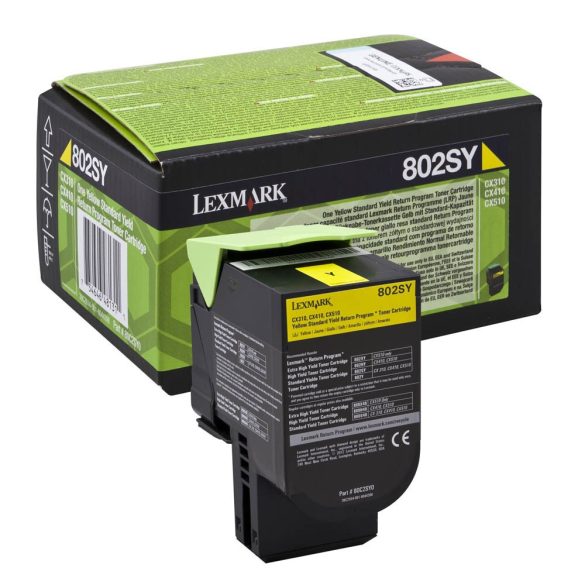 Lexmark (802SY) 802SY sárga eredeti toner